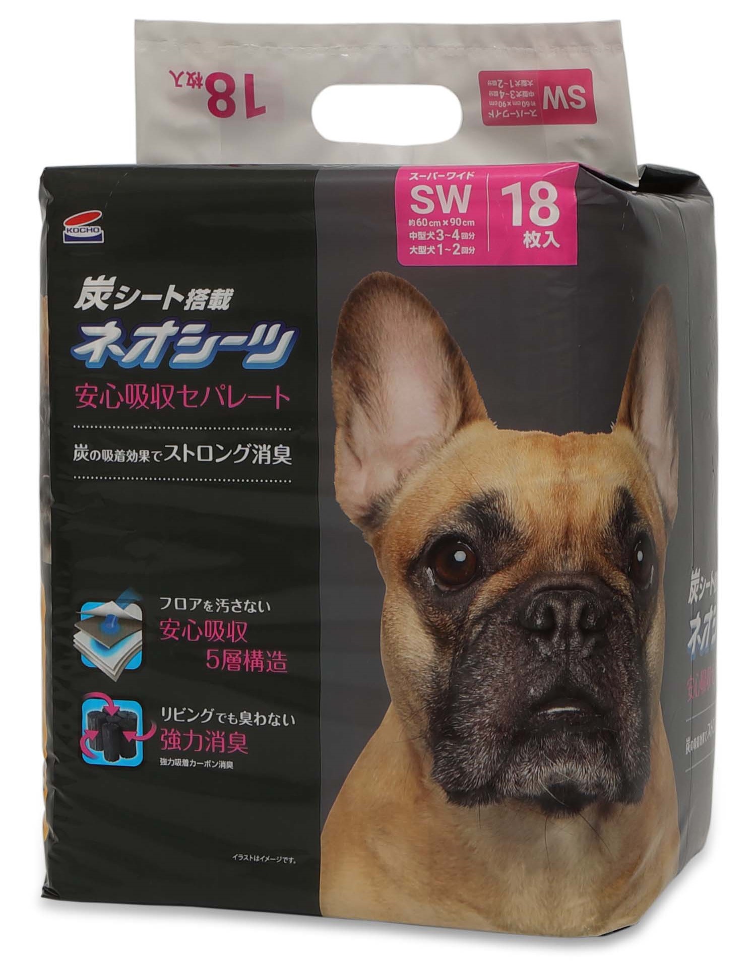 ネオ・ルーライフ ネオシーツ カーボン DX 犬用 レギュラー 88枚入×4個